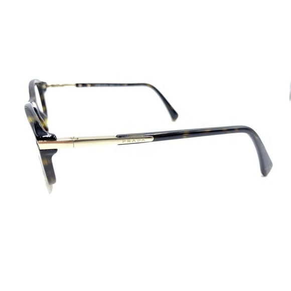 Prada VPR 04P 2AU-1O1 Tortoise Brown Gold Eyeglasses Frames 52-17 135 Italy - Picture 7 of 12